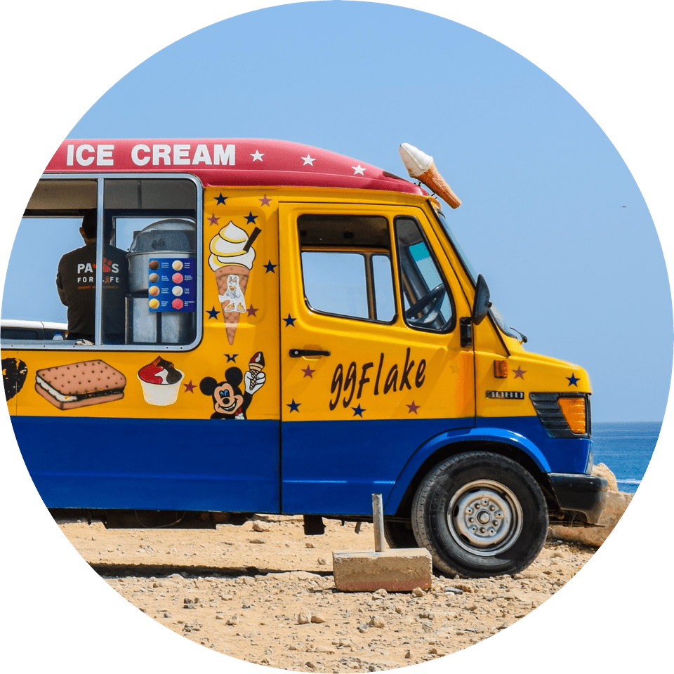 Ice Cream Van used to describe our commercial vehicle insurance price comparison